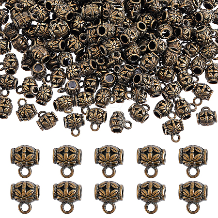 210Pcs Tibetan Style Alloy Tube Bails TIBE-PH0002-62AB-1