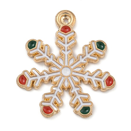 Christmas Theme Alloy Enamel Pendants X-ENAM-Z019-01D-1