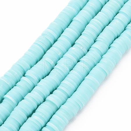 Handmade Polymer Clay Bead Strands CLAY-T002-6mm-28-1