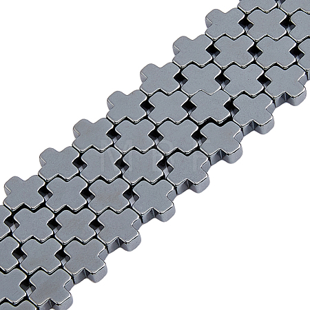 2 Strands Non-magnetic Synthetic Hematite Beads Strands G-DC0001-31-1