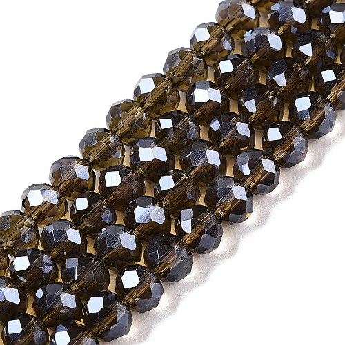 Electroplate Glass Beads Strands EGLA-A044-T6mm-A16-1