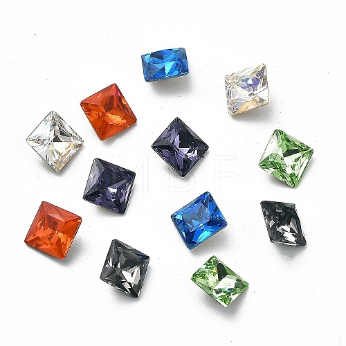 K9 Glass Rhinestone Cabochons GGLA-Z001-02-1