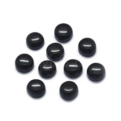 Natural Obsidian Cabochons G-O175-23-12-1