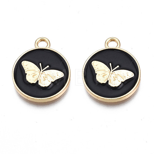 Alloy Enamel Pendants PALLOY-N170-002A-NR-1