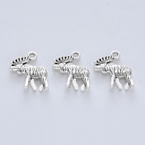 Tibetan Style Alloy Pendants X-TIBE-R316-064AS-RS-1