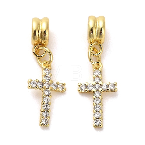 Rack Plating Brass Micro Pave Cubic Zirconia Charms KK-S398-08A-1