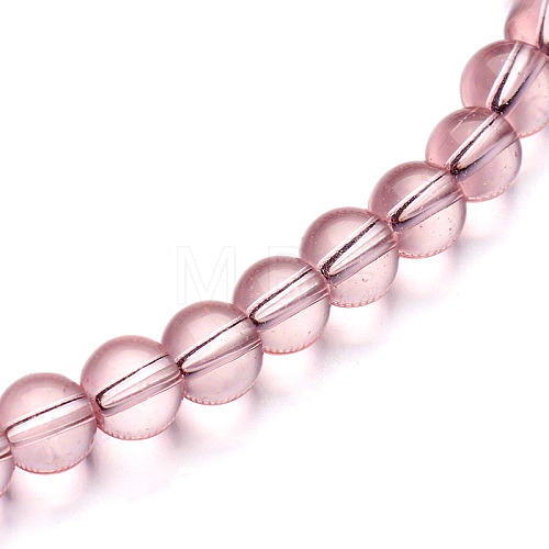 Glass Round Bead Strands GLAA-I028-8mm-16-1