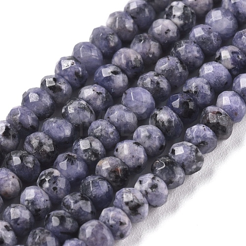 Dyed Natural Malaysia Jade Rondelle Beads Strands G-E316-2x4mm-34-1