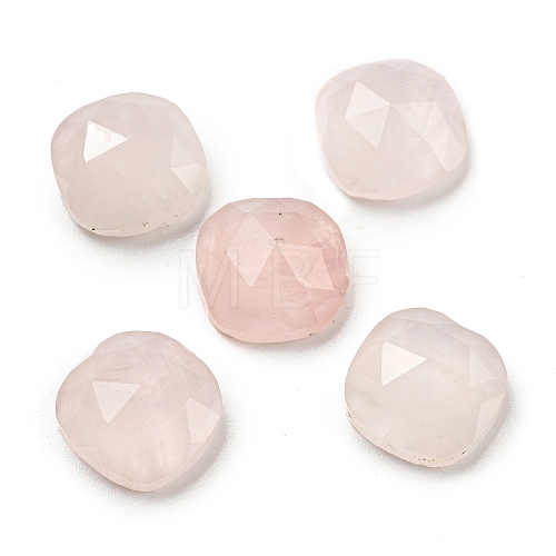 Natural Rose Quartz Cabochons G-M431-01I-1