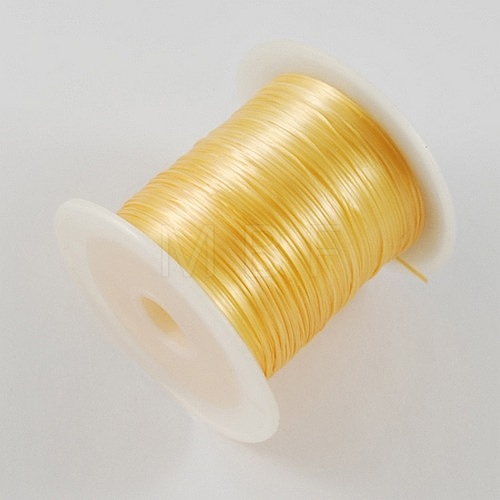 Gold Stretch Elastic Beading Wire String X-EW-S002-18-1