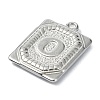 Anti-Tarnish 304 Stainless Steel Pendants STAS-U033-01P-O-2