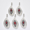 Alloy Rhinestone Big Pendants ALRI-N033-03-1