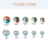 497Pcs 5 Style Rainbow ABS Plastic Imitation Pearl Beads OACR-YW0001-09A-3