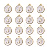 Golden Plated Alloy Charms X-ENAM-S118-01J-2