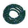 Electroplate Opaque Solid Color Glass Beads Strands EGLA-A044-P2mm-L09-3