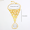Brass Layered Link Ring Bracelets for Women GT6383-3-3