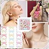 30Pcs 6 Colors Opaque Printed Acrylic Pendants MACR-FS0002-45-6