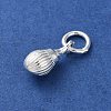 925 Sterling Silver Sea Animal Shell Shape Charms STER-E071-02S-08-2