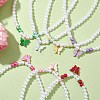 Glass Pearl Beads Necklaces NJEW-JN04726-2