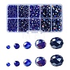 Electroplate Glass Beads Strands EGLA-YW0003-87G-1