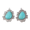 Synthetic Turquoise Pendants FIND-TAC0022-20AS-1