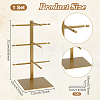 3-Tier 201 Stainless Steel Sunglasses Tower Display Stands ODIS-WH0086-221B-3