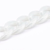 Handmade Opaque Acrylic Curb Chains AJEW-JB00925-05-2