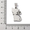 201 Stainless Steel Enamel Pendants STAS-Q342-16P-03-2