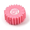 Breast Cancer Awareness Pink Ribbon Theme Silicone Beads SL-CBA6E7F-01B-2