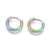 Ion Plating(IP) 304 Stainless Steel Huggie Hoop Earrings EJEW-F111A-13mm-Y-1