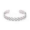 Non-Tarnish 304 Stainless Steel Cuff Bangles BJEW-M234-01P-2