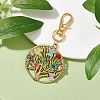 Tree of Life Alloy Pendant Decorations HJEW-JM01934-2