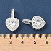 Brass Micro Pave Cubic Zirconia Pendants KK-Z139-05S-03-3