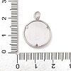 Brass Micro Pave Clear Cubic Zirconia Pendants KK-A207-05P-3