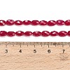Lab Grown Red Corundum Beads Strands GG-CBAC488-01B-5
