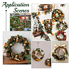 Fingerinspire 8Pcs 4 Styles Wreath Frames for Crafts WOOD-FG0001-33-6