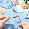 2Pcs 2 Colors Brass Enamel Pendants KK-CJ0005-79-5