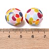 Food Grade Eco-Friendly Printed Silicone Beads SIL-A013-01A-06-3