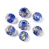 Handmade Foil Glass Beads FOIL-Q001-02A-1