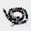 Natural Black Agate Beads Strands G-F523-03A-8mm-2