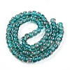 Luminous Handmade Gold Foil Glass Beads Strands FOIL-N029-02A-05-3