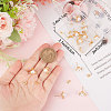 16Pcs Brass Flower Stud Earring Findings KK-BBC0007-07-3