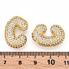 Brass Micro Pave Cubic Zirconia Pendants KK-N254-06G-C-3