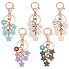 5Pcs Alloy Enamel Keychain KEYC-PH01550-1