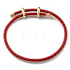 Leather Braided Cord Bracelets BJEW-G675-06G-15-4