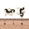 Alloy Enamel Pendants ENAM-N069-12KCG-02-3