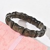 Bamboo Natural Golden Sheen Obsidian Beads Stretch Bracelets for Women Men BJEW-K304-01D-3