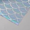 Fish Scale Pattern Polyester Fabric DIY-WH20081-103B-2