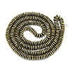 Electroplate Non-magnetic Synthetic Hematite Beads Strands G-S352-49-2