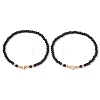 2Pcs 2 Styles Glass Seed Beaded Stretch Bracelet Sets for Women BJEW-JB11373-04-4